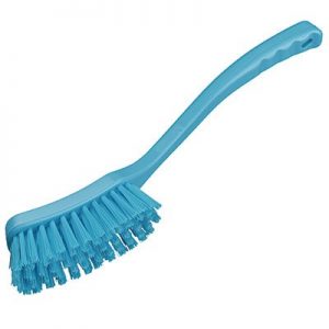 Professional Stiff Long Handled Brush - Blue